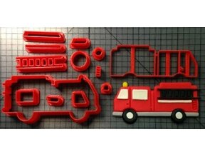 Koekjesvorm brandweerauto
