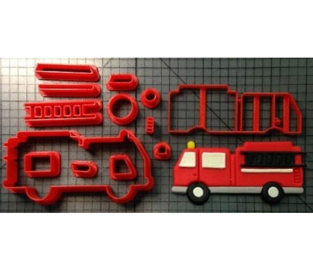 Cookie cutter firetruck (high details)