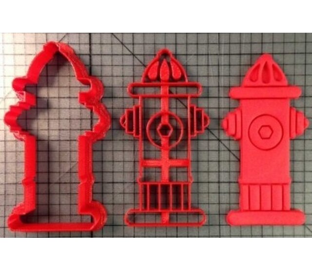 Cookie cutter fire hydrant (high details)