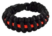 Thin red line bracelet + glove holder