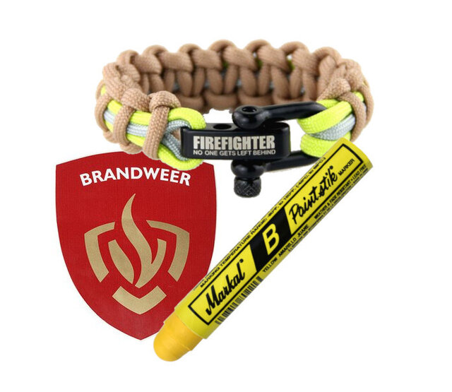 Firefighter Paracord + Markal Paintstik + Fire Department Sticker