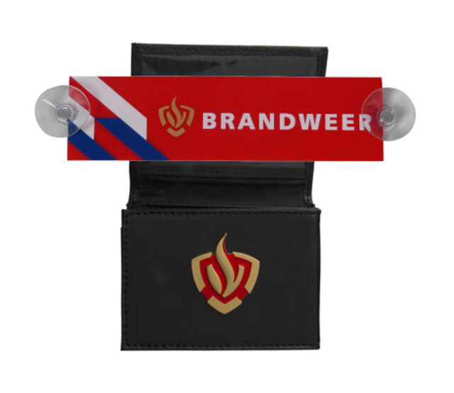 Fire brigade car sign + identification pouch