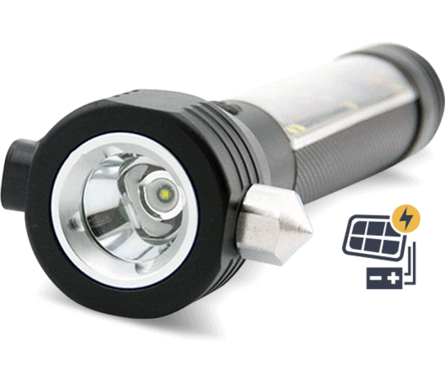 Fire department cap + Rescue flashlight