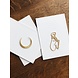 Petit Pourri Letterpress wenskaart Moon Petit Pourri Letterpress wenskaart Moon