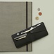 Keecie Zwarte leren heren portemonnee, Small Fortune, Black Keecie Zwarte leren heren portemonnee, Small Fortune, Black