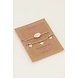 My Jewellery Armbanden set schelp & hartjes goud My Jewellery Armbanden set schelp & hartjes goud