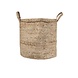 Zusss Jute opbergmand met hengsels 38x33cm naturel Zusss Jute opbergmand met hengsels 38x33cm naturel