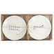 Gusta Set van 2 bordjes 20cm Geniet/Thuis Gusta Set van 2 bordjes 20cm Geniet/Thuis