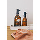 Wellmark Handzeep- bruin glas/zwart - bring out the bubbles - 500ml Wellmark Handzeep- bruin glas/zwart - bring out the bubbles - 500ml
