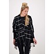 Zusss Poncho ruit zwart, zand Zusss Poncho ruit zwart, zand