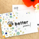 Bloom your message Bloeikaart: BEE better soon Bloom your message Bloeikaart: BEE better soon