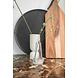 Zusss Polystone vaas met ribbels off white Zusss Polystone vaas met ribbels off white