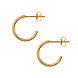 LuLu Copenhagen Non Hoops Small - Gold (Set van 2) LuLu Copenhagen Non Hoops Small - Gold (Set van 2)