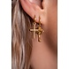 My Jewellery Bold Spirit oorringen met geribbeld kruis My Jewellery Bold Spirit oorringen met geribbeld kruis