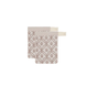 Zusss Set van 2 washandjes mozaïek off white/leem Zusss Set van 2 washandjes mozaïek off white/leem