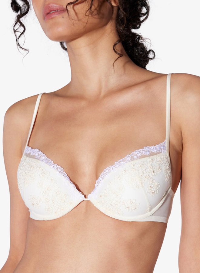 White cotton push-up bra - La Perla - Asia