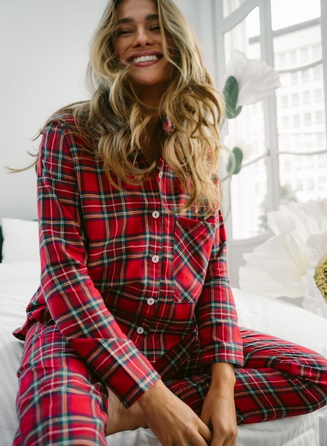 Sunday In Bed Flannel Gerdi Pyjama Top