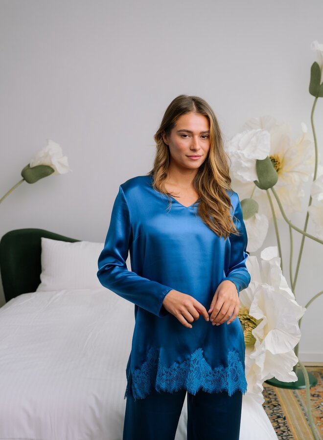 Vivis Ocean Silk Petty Pyjama Top