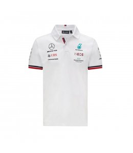 Mercedes AMG Petronas F1 2021 Team Polo White Adult