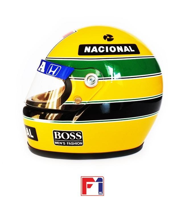Ayrton Senna Honda Marlboro McLaren Helmet 1988 World Champion Scale 1:2