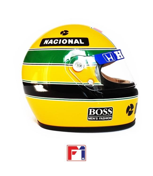 Ayrton Senna Honda Marlboro McLaren Helmet 1988 World Champion Scale 1:2