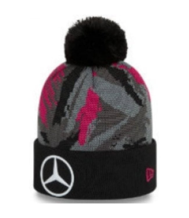 Mercedes AMG Petronas F1 Team - Bobble Beanie Camo Grey Pink Adult - Collection 2021