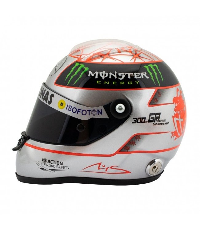 Michael Schumacher  Mercedes AMG Petronas F1 Team 2012 Scale Helmet 300th GP