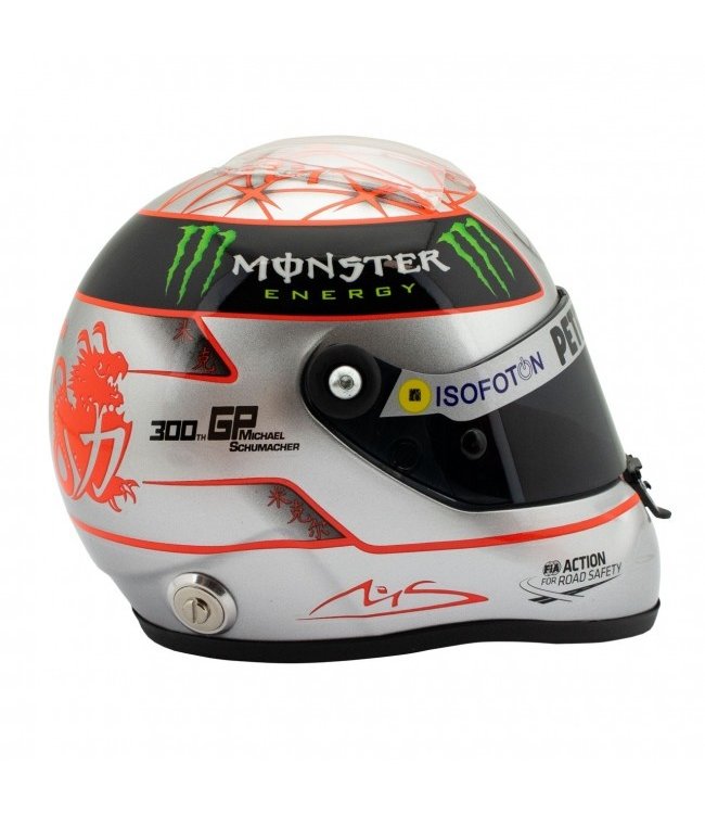 Michael Schumacher  Mercedes AMG Petronas F1 Team 2012 Scale Helmet 300th GP