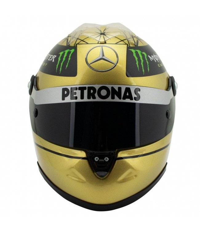 Michael Schumacher  Mercedes AMG Petronas F1 Team 2011 Scale Helmet Gold Edition