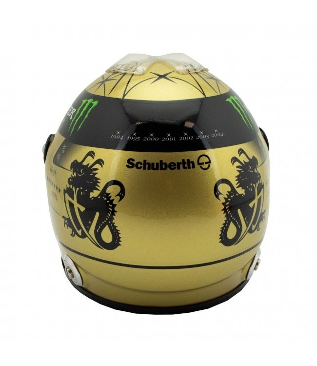 Michael Schumacher  Mercedes AMG Petronas F1 Team 2011 Scale Helmet Gold Edition