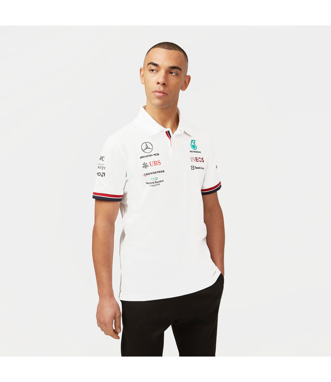 Mercedes AMG Petronas F1 Team - Team Polo White Adult - Collection 2022
