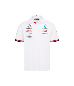 Mercedes AMG Petronas F1 Team 2022 Team Polo White Adult