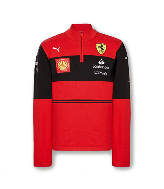 Scuderia  Ferrari F1 Team Half Zip Sweat Jumper Adult - Collection 2022