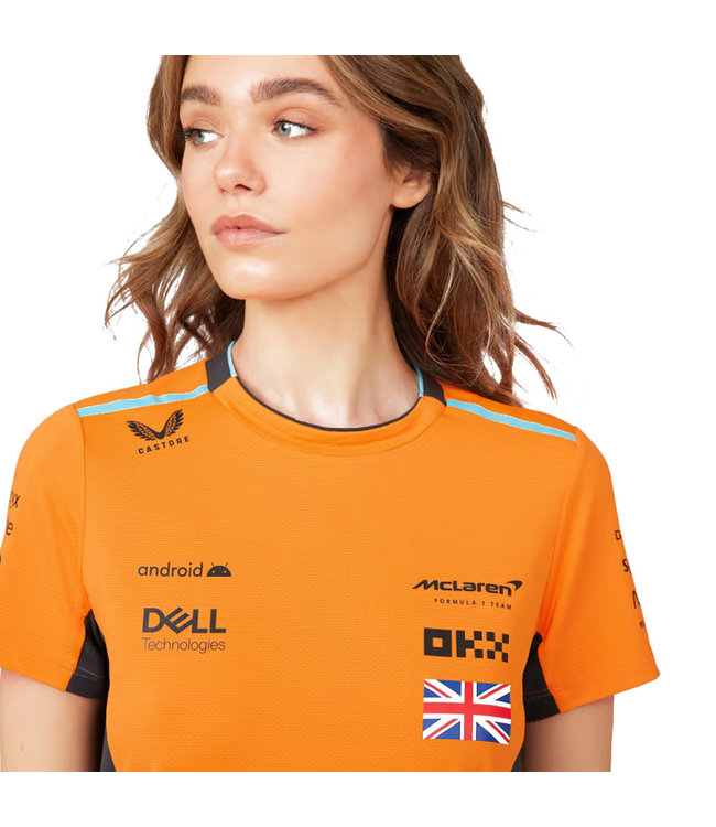 McLaren F1 Team Womens Replica Norris Set-Up Driver Tee Papaya Orange - Collection 2023