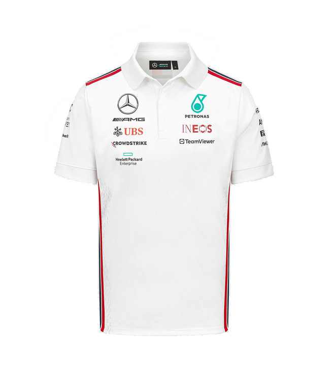 Mercedes AMG Petronas F1 Team - Team Polo White Adult - Collection 2023