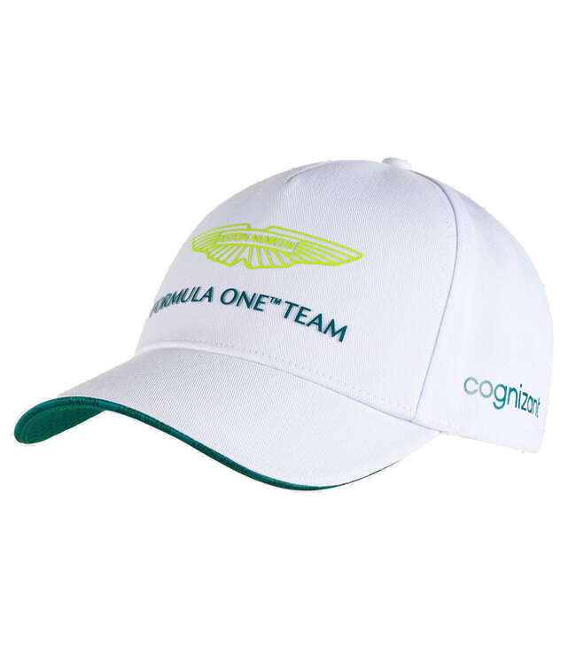 Aston Martin Cognizant F1 Team Adult Team Baseball Cap White - Collection 2023