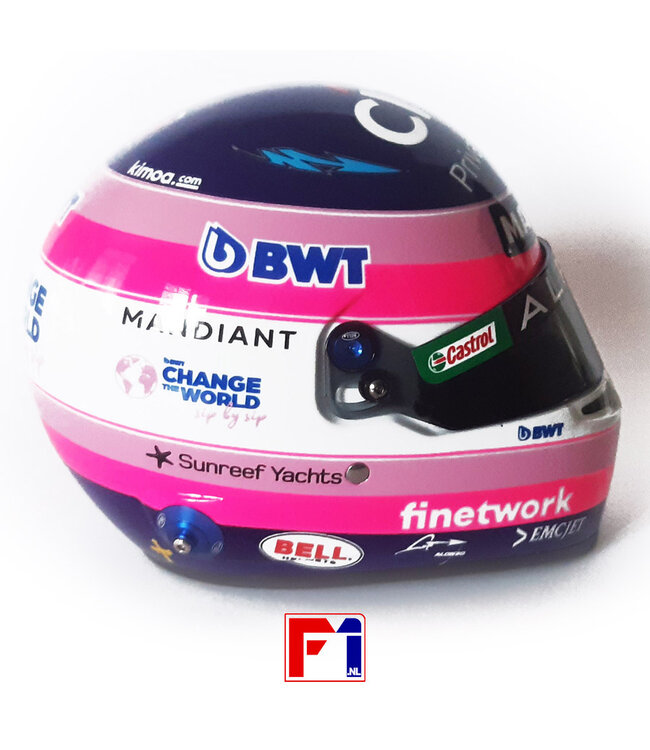 BWT Alpine F1 Team Fernando Alonso Helmet 2022  Scale 1:2