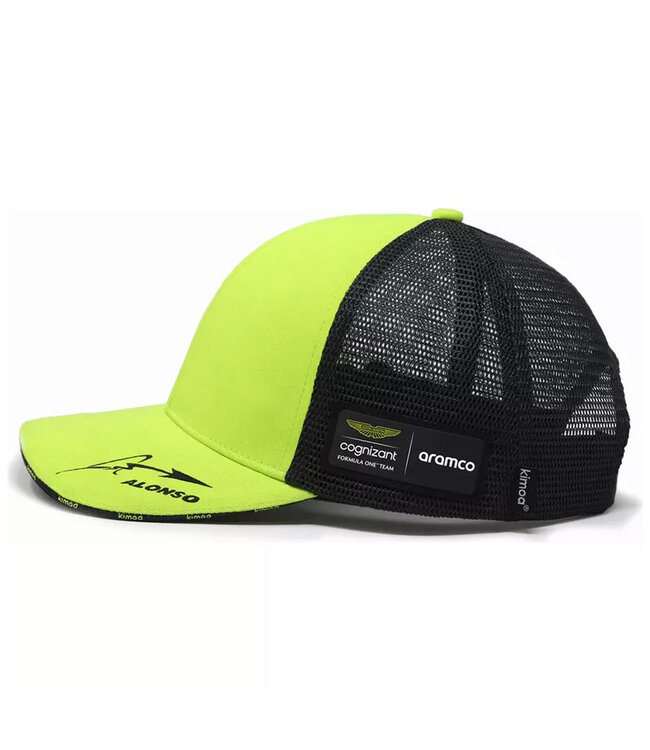 Aston Martin Cognizant F1 Team Adult Alonso Drivers Lifestyle Cap Lime - Collection 2023
