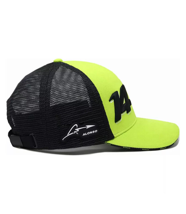 Aston Martin Cognizant F1 Team Adult Alonso Drivers Lifestyle Cap Lime - Collection 2023