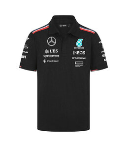 Mercedes AMG Petronas F1 Team 2024 Adult Team Polo Black