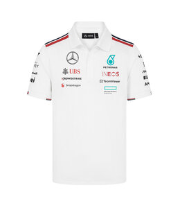 Mercedes AMG Petronas F1 Team 2024 Adult Team Polo White