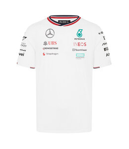 Mercedes AMG Petronas F1 Team 2024 Adult Team T-Shirt White