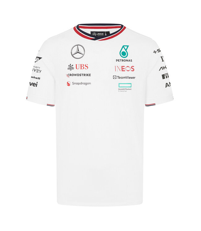 Mercedes AMG Petronas F1 Team - Team T-Shirt White Adult - Collection 2024