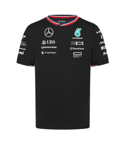 Mercedes AMG Petronas F1 Team 2024 Adult Team T-Shirt Black