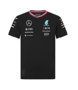 Mercedes AMG Petronas F1 Team 2024 Kids Team Driver T-Shirt Black