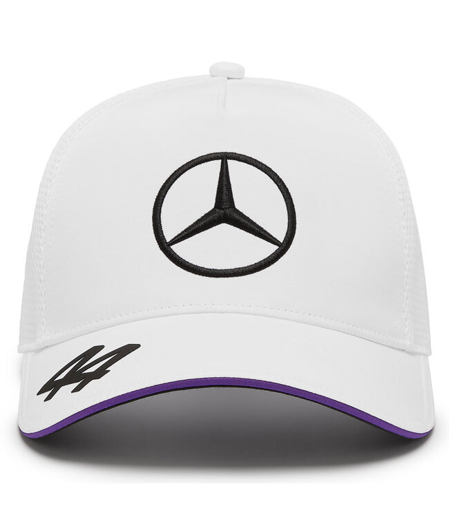 Mercedes AMG Petronas F1 Team - Lewis Hamilton Driver Trucker Cap White Adult - Collection 2024