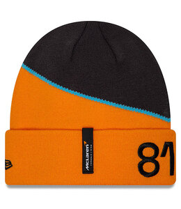 McLaren F1 Team 2024 Adult Oscar Piastri Cuff Beanie Papaya Orange