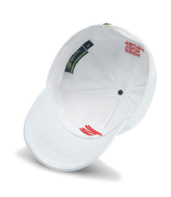 Ayrton Senna Baseball Cap Bright White Adult - Senna Foundation Collection