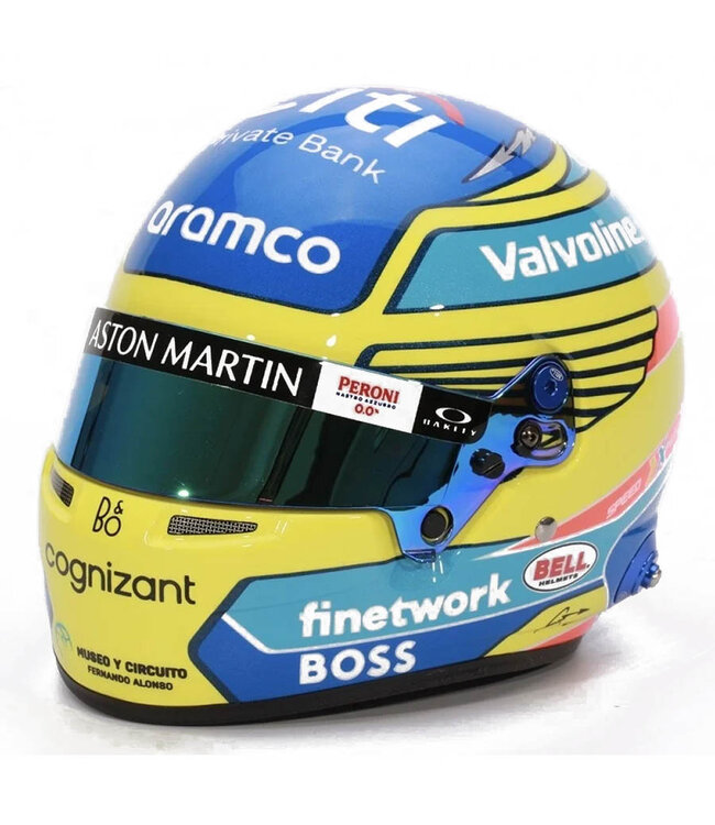 Aston Martin Cognizant F1 Team Fernando Alonso Helmet 2024  Scale 1:2