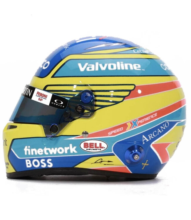 Aston Martin Cognizant F1 Team Fernando Alonso Helmet 2024  Scale 1:2